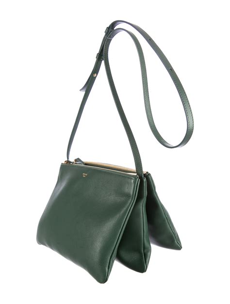 green celine trio bag|celine trio handbags.